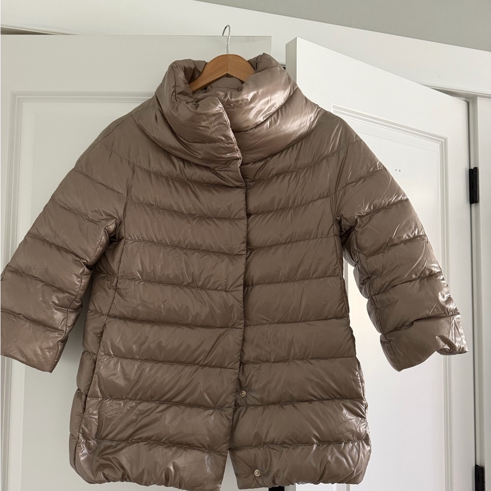 Herno Women's Beige Puffer Jacket